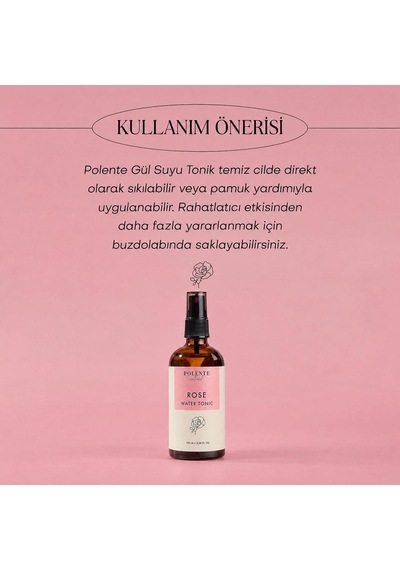 Gül Suyu,%100 Saf Hidrosol Tonik, 100 Ml