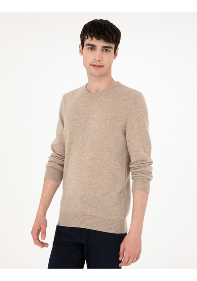 Pierre Cardin Erkek Vizon Melanj Kazak /triko 50303471-vr174 Vizon Melanj