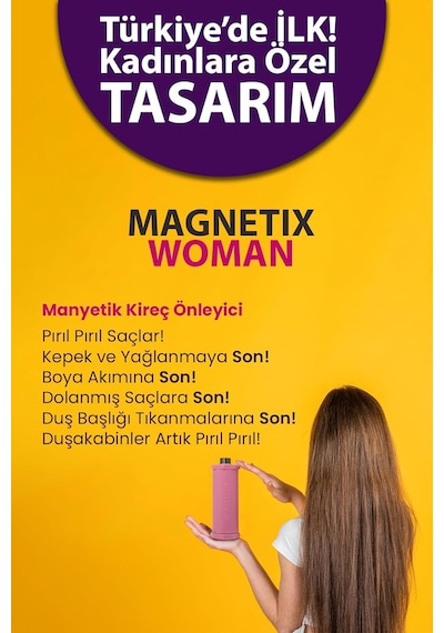 Magnetix Banyo Kireç Kırıcı 1/2 Duş Bataryası Modeli - Kireç Önleyici Duş Başlığı