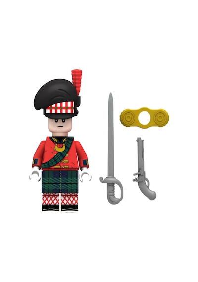 Napoleonic Military Mini Figür Highland Infantry Scottish Soldier W-004