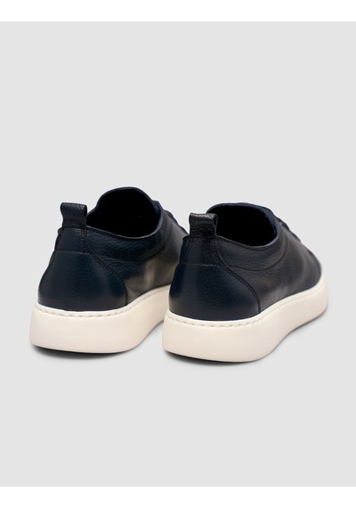 Cabani Erkek Minimal Laci Deri Sneaker Lacivert