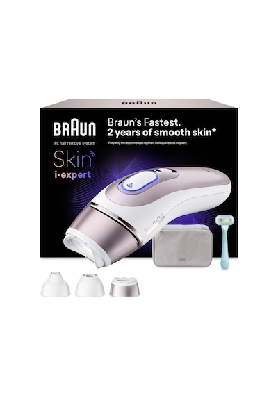 Braun IPL Skin i·Expert Evde Lazerle Tüy Alma App ile Çanta Gillette Venus 3 Başlık PL7321