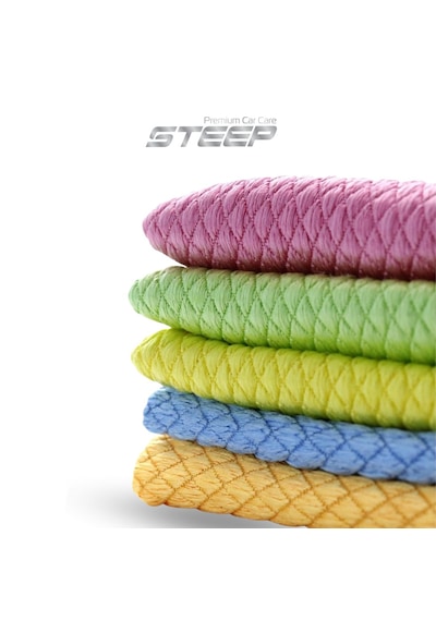 Steep Ultimate Mikrofiber Baklava Desen Cam Temizlik Bezi 40x40 Cm