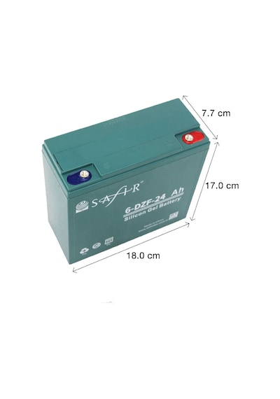 Safir 6-dzf-24 ,12v/24ah Jel Akü