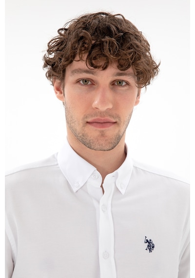 U.s. Polo Assn. Erkek Beyaz Gömlek Basic 50306338-vr013 Beyaz