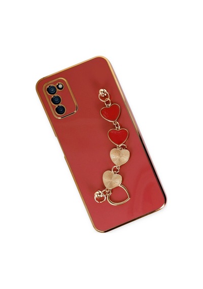 Newface - 472 - Samsung Galaxy Uyumlu A03s Kılıf Esila Silikon - Csmo-tex - - Kırmızı
