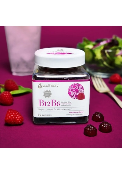 B12b6 - Vegan Vitamin B6 & Vitamin B12 - Offers Brain Health, Energy & Immunity Support - Dairy, Soy & Gluten Free - 60 Vege