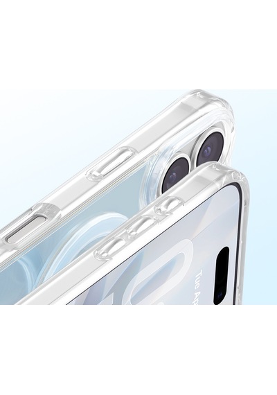 İphone 17 Uyumlu Kılıf M-safe Şarj Özellikli Zore Paris Mova Sert Pc Kapak Mavi
