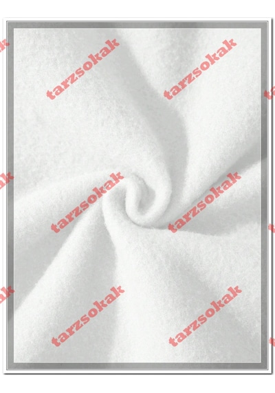 Startmore Biskilet Yaka Sweatshirt Beyaz A Harfi İsme Özel Tasarım Beyaz