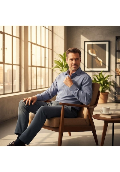 Klasik %100 Cotton Uzun Kollu Terletmeyen 4 Mevsim Gömlek Regular Kalıp Gri