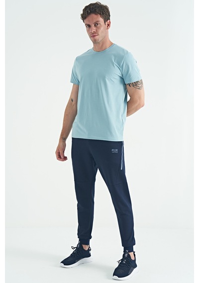 Air Jones Tommy Life Calvin Açık Mavi Basic Erkek T-shirt - 88245 Açik Mavi