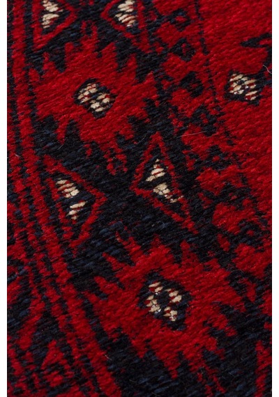 Buhari Bhr 02 Red Afgan / Yağcıbedir Desenli Hav Toz Vermez Yıkanabilir Kaymaz İnce Dokuma Yuvarlak Halı Kırmızı