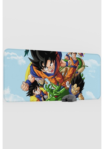 Dragon Ball Anime V1 - 90x40 Xxl Gaming Kauçuk Kaymaz Taban Mouse Pad Fare Altlığı