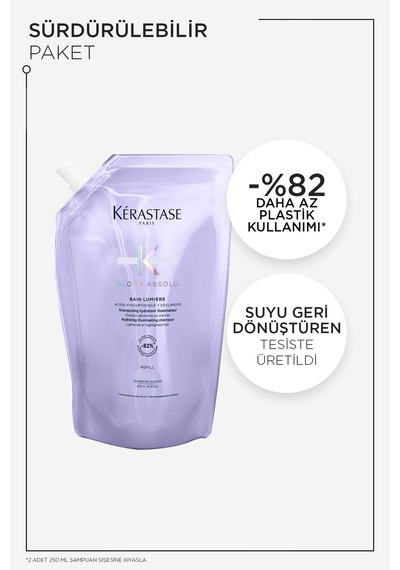 Kerastase Blond Absolu Bain Lumiere Işlem Görmüş Sarı Saçlar Için Parlaklık Veren Şampuan 500 Ml Boyalı