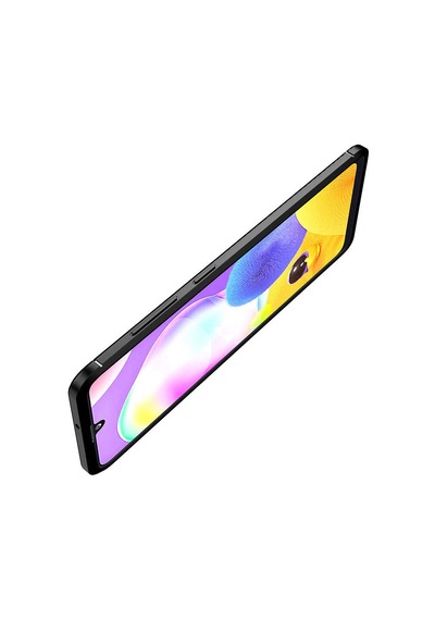 Galaxy Uyumlu A31 Kılıf Zore Negro Silikon Kapak Kahverengi