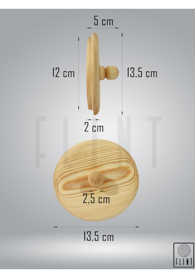 Doğal Ahşap Fanus Kapağı 12 Cm Kavanoz Kapağı Cam Fanus Kapağı Dekoratif Ahşap Kapak Çam Ağacı -