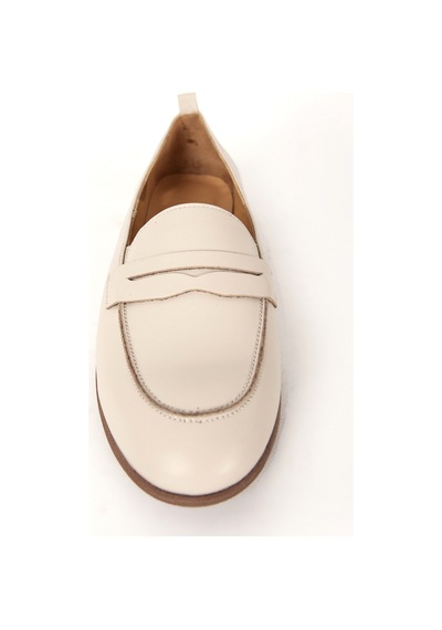 Dericlub Kadın Gerçek Deri Loafer Br 04037 Bej