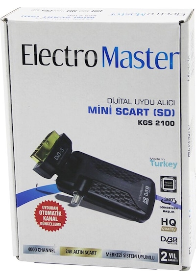 Mini Scart Sd Dijital Uydu Alıcısı 360 Gold Başlık Uydudan Otoma
