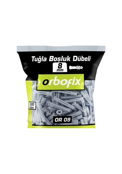 Orbofix Tuğla Boşluk Dübeli 8mm 500 Adet