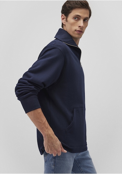 Mavi - Yarı Fermuarlı Lacivert Sweatshirt 0s10243-82318 Lacivert