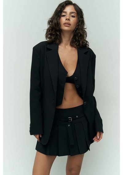 Mai Studios Co. Pietro Yelekli Siyah Blazer Siyah