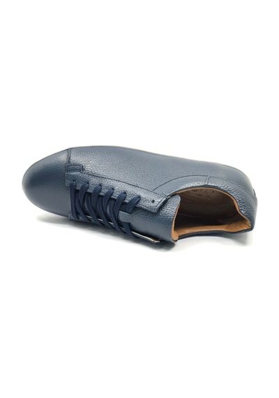 Makras Exclusive 777 Erkek Deri Sneaker Ayakkabı Lacivert