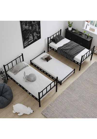 Aksviva Zambak Genç Çocuk Yatak Odası Metal Ranza Ve Karyola 90x200 90 x 200