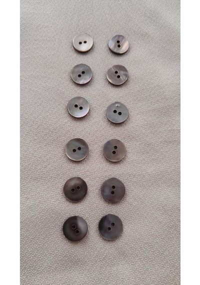 Doğal Hakiki İnci Midye Kabugu Düğme 8 Mm 12 Adet