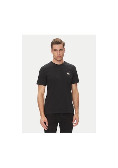 Calvin Klein Ss Badge 30s Jersey Classıc Tee-8299 Black