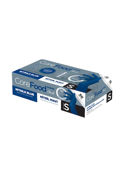 Nitril Mavi Power Pudrasız Muayene Eldiveni S- 1 Paket 50 Li