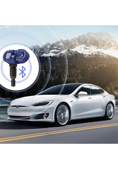 Tesla Model Y - Model 3  Bluetooth Lastik Basıncı Sensörü Tps - Mavi