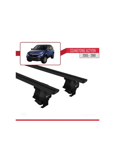 Ssangyong Actyon 2005-2010 Arası İle Uyumlu Ace-4 Ara Atkı Tavan Barı Siyah