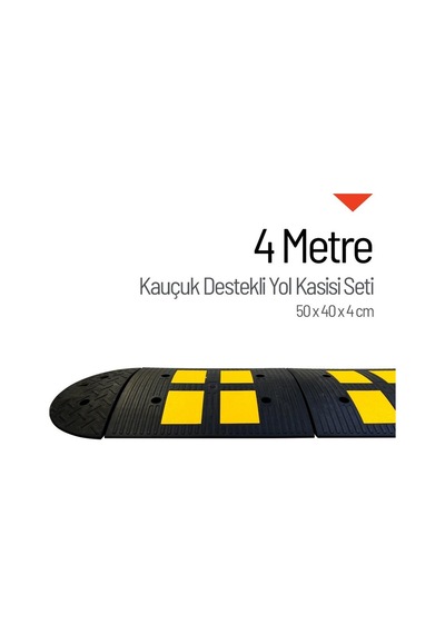 Kauçuk Yol Kasisi Destekli Hız Kesici Set 4 M-3348