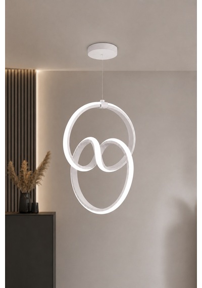 Evora Led Sarkıt Avize Beyaz Işık Beyaz