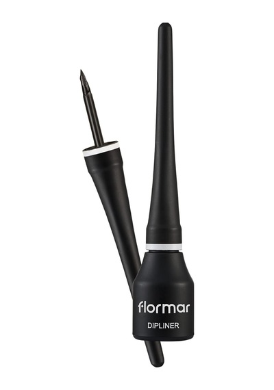 Flormar Yoğun Pigmentli Ince Keçe Fırçalı Yarı Mat Dipliner Siyah - Dipliner-000black-8690604330003 Genel