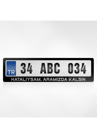 Kişiye Özel Hatalıysam Aramızda Kalsın Yazılı Plakalık 254897420