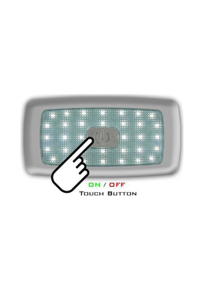 Sanel Led Lamba 12v 34 Ledli İç Aydınlatma Dokunmatik Sıcak Beyaz