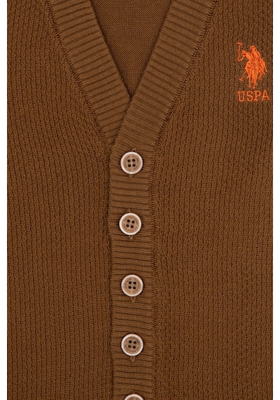U.S. Polo Assn. Erkek Çocuk Haki Hırka Triko 50317146-vr027