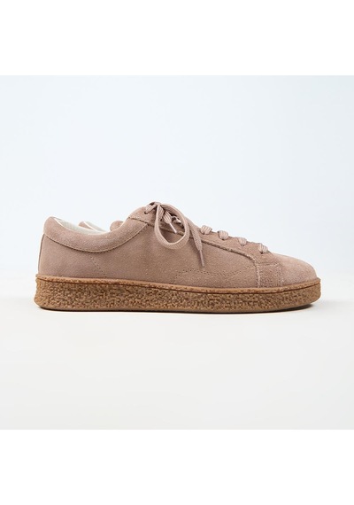 Krahe Chazz Erkek Hakiki Deri Bağcıklı Vizon Sneakers