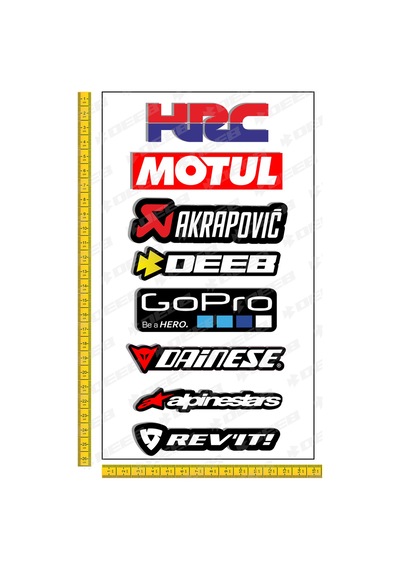 deeb Honda Motorcu Sticker Seti