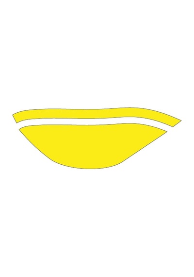 Sevenkardeşler Cg Flo Sarı Ön Çamurluk Ön Sticker