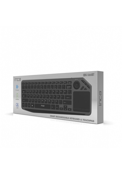 Ibk-566bt Bluetooth+ 2.4g Touchpad Sılent Rechargeable Klavye
