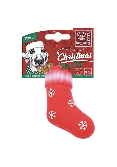 M-pets Christmas Red Stocking Köpek Oyuncağı 13cm