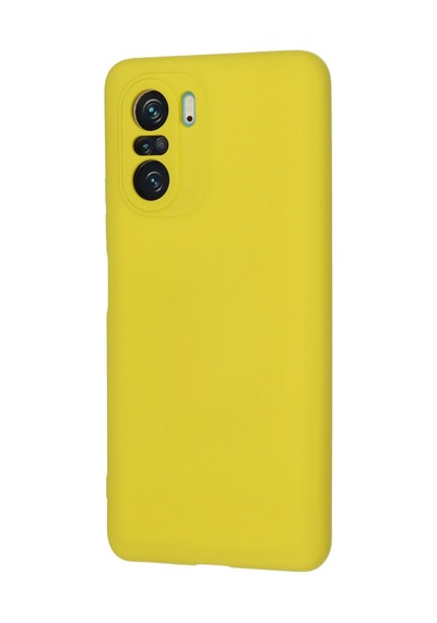 Xiaomi Poco F3 Uyumlu Kılıf Nano İçi Kadife Silikon - Sarı