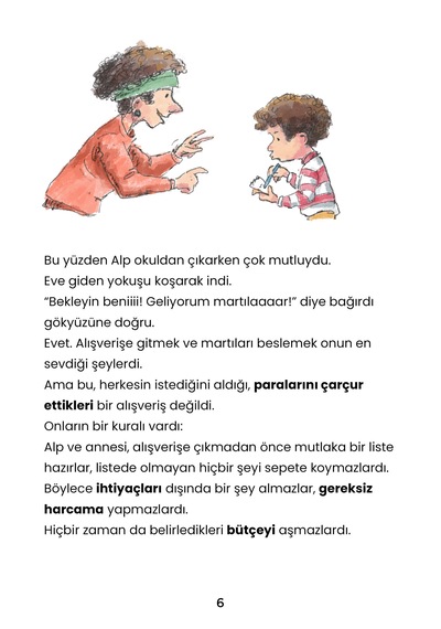Alp Para Biriktiriyor Resimli Öykü Kitabı / 7 Yaş +