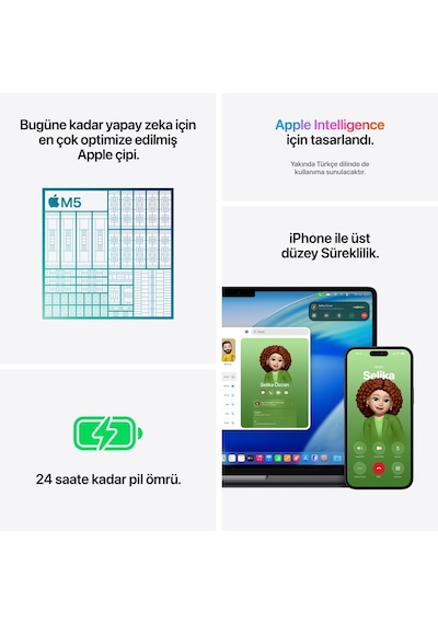 Apple MacBook Pro MDE54TU/A M5 16 GB 1 TB SSD 14" macOS Dizüstü Bilgisayar