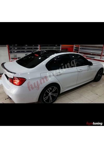 Bmw 3 Serisi F30 Cam Üstü Spoiler. Parlak Siyah