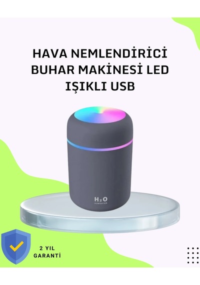 Taşınabilir Hava Nemlendirici Renkli Işık Ve Usb Bağlantı