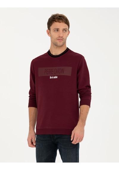 Pierre Cardin Erkek Bordo Sweatshirt 50279532-vr014 Bordo