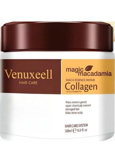 Venuxeell Kolajen Saç Bakım Maskesi Maca Özü Onarıcı Repair Argan Yağı Saç Maskesi 500 Ml